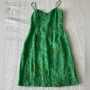 Lilly Pulitzer green sequin mini dress